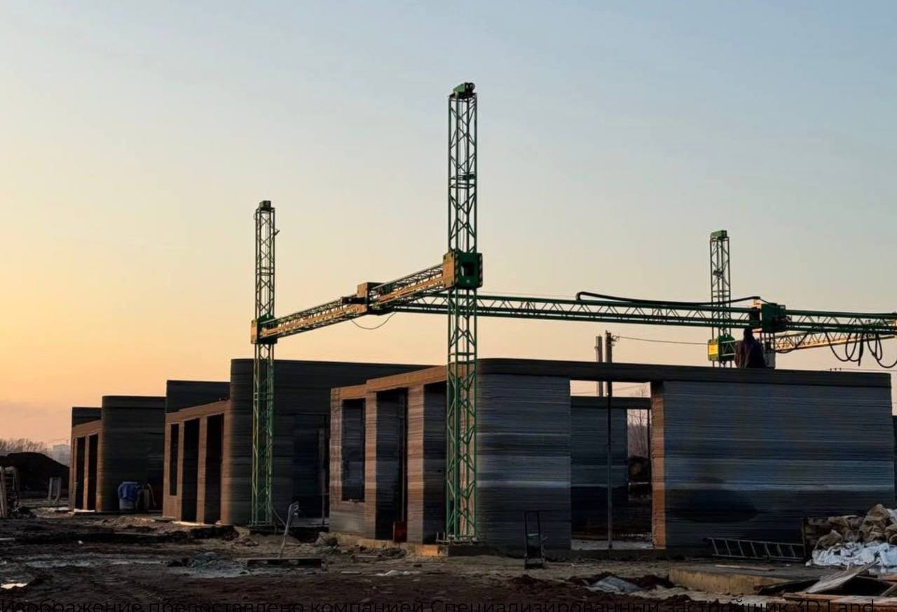 Высокая скорость строительства методом 3D-печати