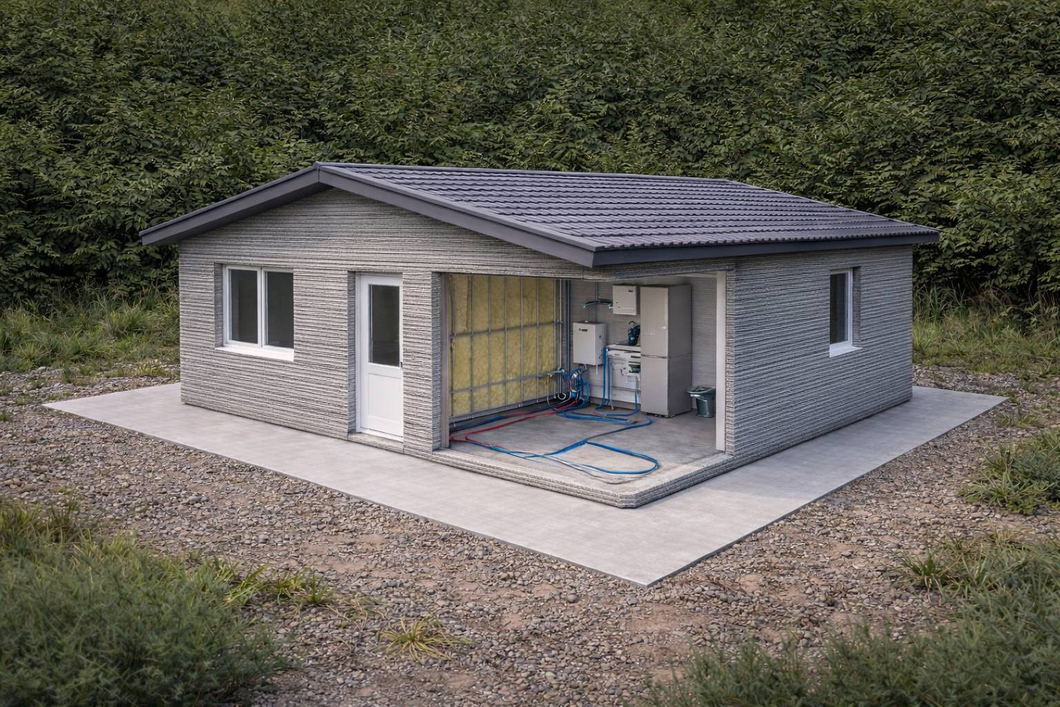 Уровень готовности: Теплый контур - с коммуникациями и утеплением